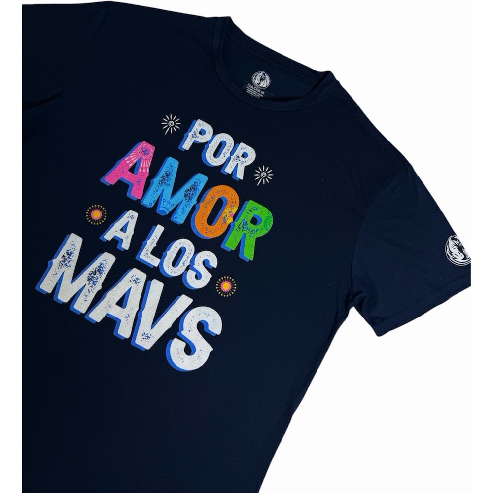 Dallas Mavericks Por Amor A Los Mavs T Shirt Mens XL NBA Hispanic Heritage